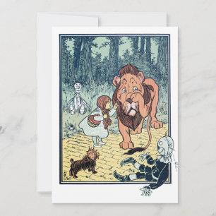 wizard voor Oz Yellow Brick Road Invitation Kaart