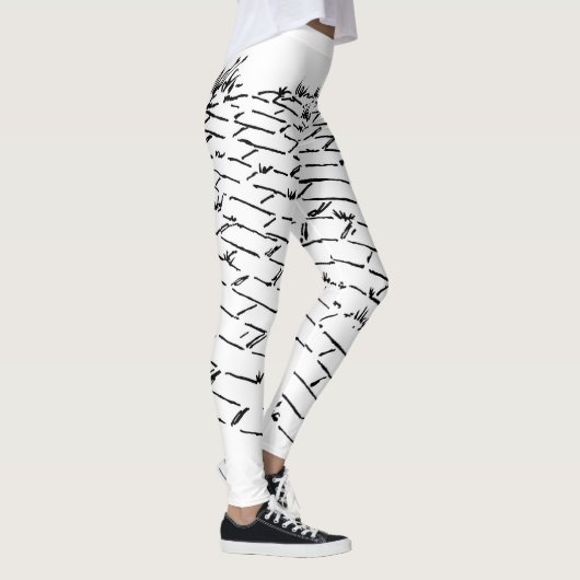 wizard voor Oz Yellow Brick Road Pattern Leggings (Rechts)