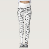 wizard voor Oz Yellow Brick Road Pattern Leggings (Voorkant)