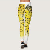 wizard voor Oz Yellow Brick Road Pattern Leggings (Achterkant)
