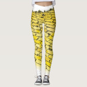 wizard voor Oz Yellow Brick Road Pattern Leggings (Voorkant)