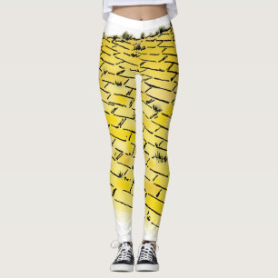 wizard voor Oz Yellow Brick Road Pattern Leggings
