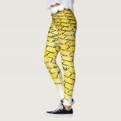 wizard voor Oz Yellow Brick Road Pattern Leggings (Links)