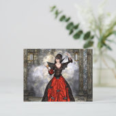 Wizard vrouw briefkaart (Staand voorkant)