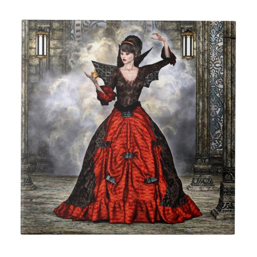 Wizard vrouw tegeltje (Voorkant)