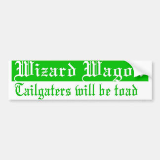 Wizard wagen bumpersticker