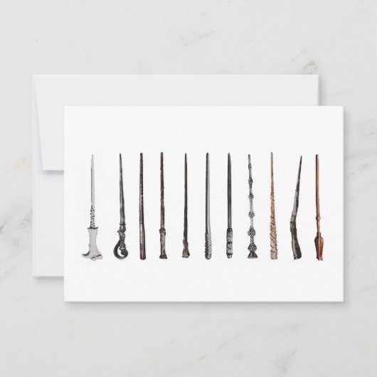 Wizard Wands  Bedankkaart (Voorkant)