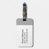 Wizard Weapon Collage Bagagelabel (Achterkant verticaal)