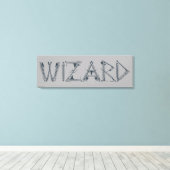 Wizard Weapon Collage Canvas Afdruk (Insitu (Houten vloer))