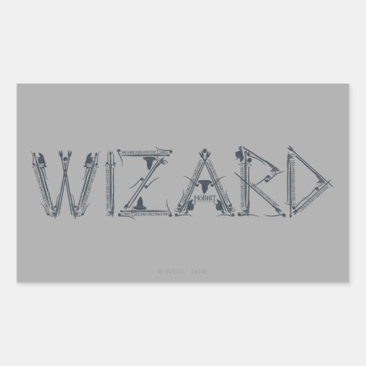 Wizard Weapon Collage Rechthoekige Sticker (Voorkant)