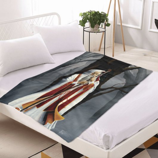 wizard White Fleece Deken