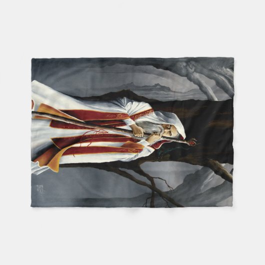 wizard White Fleece Deken (Voorkant (Horizontaal))