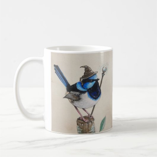 Wizard Wren en Fantasy Robin - vogelMok Koffiemok (Links)