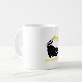 Wizard zwarte kat - Abra Kadabra Spell Koffiemok (Voorkant links)