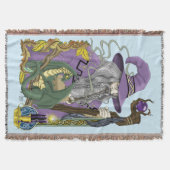 WizardDragon Fantasy Paarse Deken (Voorkant)