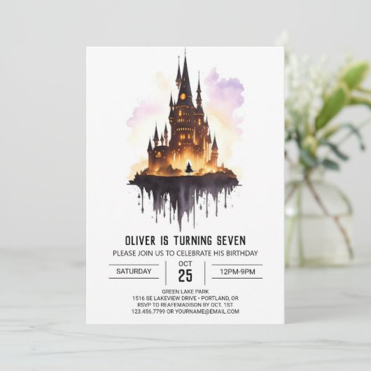 Wizardry en Wonder Verjaardag Kaart (Staand voorkant)