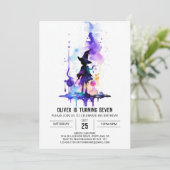 Wizardry kleine tovenaar verjaardag kaart (Staand voorkant)