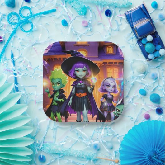 Wizards and Ghouls Party Paper Bord (Feest)