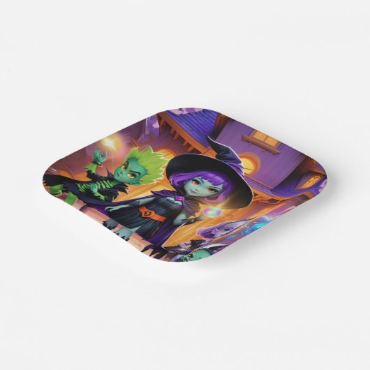 Wizards and Ghouls Party Paper Bord (Gebogen)
