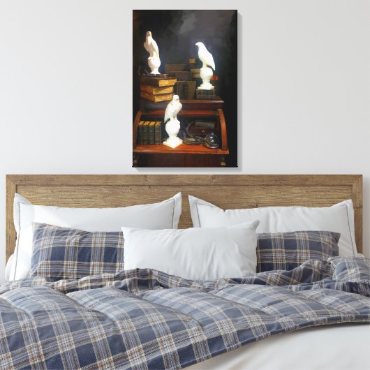 Wizards-bibliotheek Canvas Afdruk (Insitu (Slaapkamer))