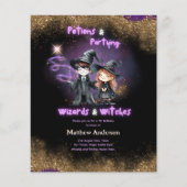 Wizards en heksen zoon's dochters verjaardag magie (Voorkant)