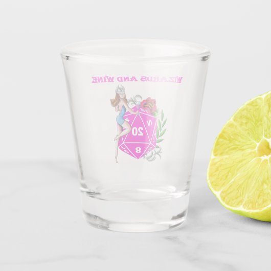 Wizards en wijn shot glas (Achterkant)