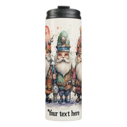 Wizards Gnomes Steampunk Thermosbeker (Voorkant)
