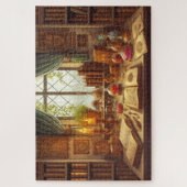 Wizard's Library Mystical Study Fantasy Legpuzzel (Verticaal)