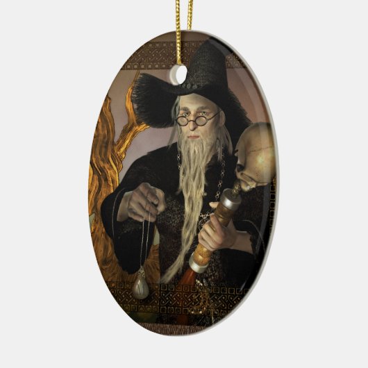 Wizards Magic Fantasy Illustration Ornament (Links)