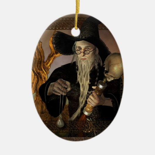 Wizards Magic Fantasy Illustration Ornament (Voorkant)