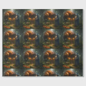 Wizards moonlight, pumpkin harvest ultra long luxu cadeaupapier (Vlak)