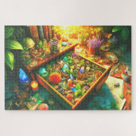 Wizard's Nature Drawer Botanicals Crystals Artifac Legpuzzel
