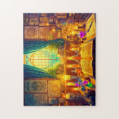 Wizard's Study Enchanted Alchemy Magic Potions Legpuzzel (Verticaal)