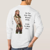 Wizards vs Elves bij het zijn van Vriendinnen T-shirt (Achterkant)