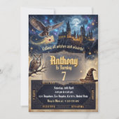 Wizards & Witches Birthday Magical Wizardry Party Kaart (Voorkant)