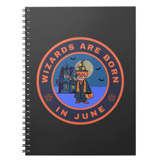 Wizards worden geboren in juni notitieboek (Voorkant)