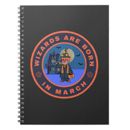 Wizards worden geboren in maart notitieboek