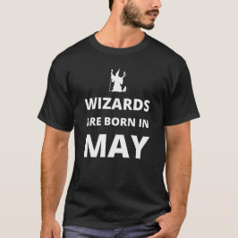 Wizards worden geboren in mei t-shirt