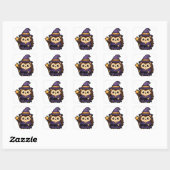 wizardsheet voor egels vierkante sticker (Vel)