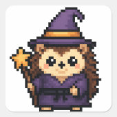 wizardsheet voor egels vierkante sticker (Voorkant)