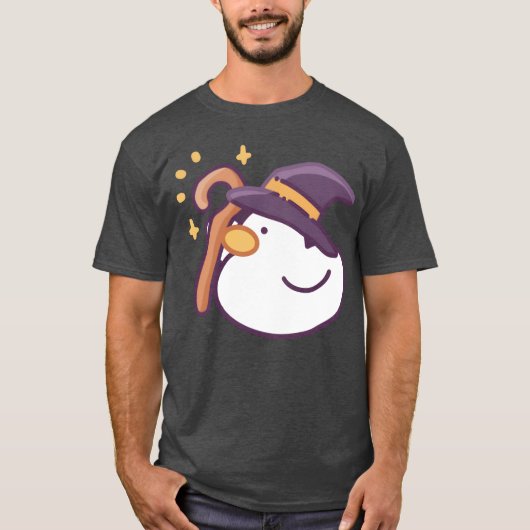 Wizarduck Grappige Halloween retro T-shirt (Voorkant)