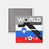 WK 2010 Slovenië magneet (Voorkant / Achterkant)