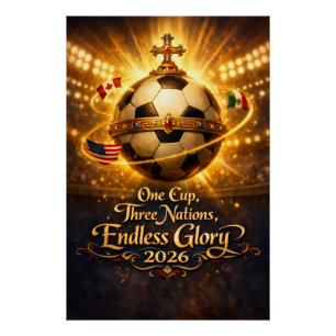 WK 2026 Renaissance Voetbalposter Elegantie Perfect Poster