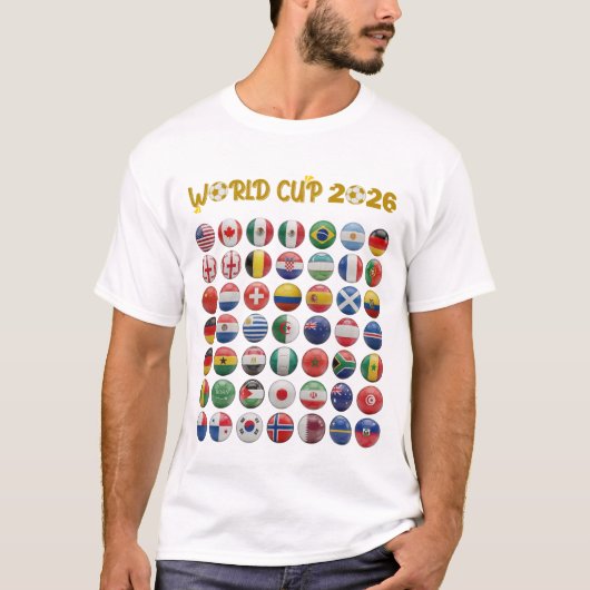 WK 2026 Vlaggen T-shirt (Voorkant)