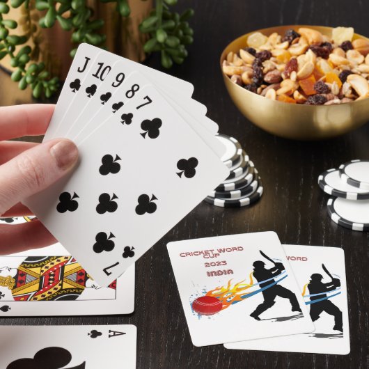 WK cricket 2023 Pokerkaarten (Insitu)
