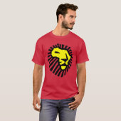 WK Football Zuid-Afrika 2010 Lion Red T-shirt (Voorkant volledig)
