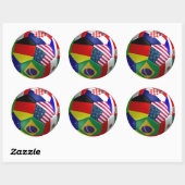 WK Futbol Voetbal Sticker (Vel)