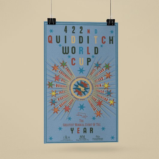WK Quidditch™ Blauwe Poster