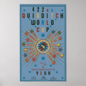 WK Quidditch™ Blauwe Poster (Voorkant)