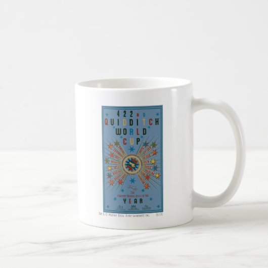 WK Quidditch™ Blauwe Poster Koffiemok (Rechts)